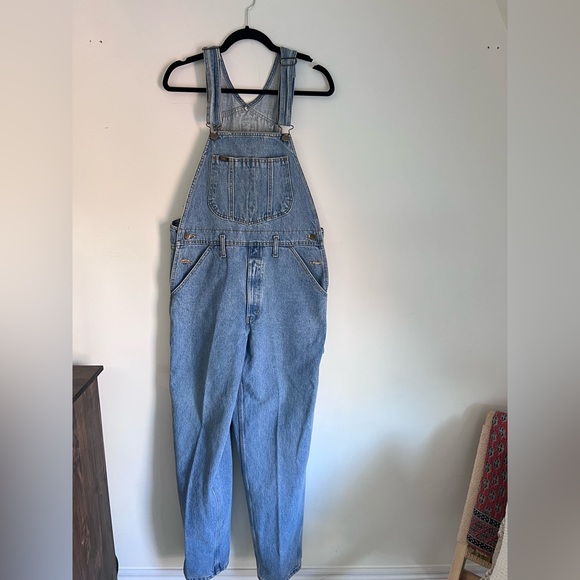 Vintage Women's Light Blue Lee Denim Jean Overalls - Picture 2 of 5